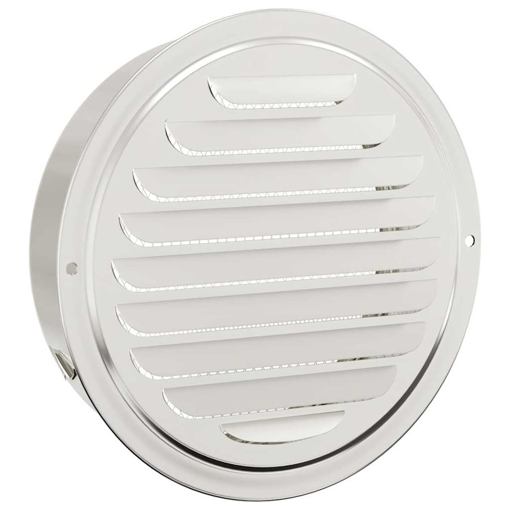 Ventilation Grille Set 4 pcs Silver 200 mm Stainless Steel
