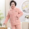 ROMON Women's Winter Coral Fleece Thickened Thermal Pajama Set