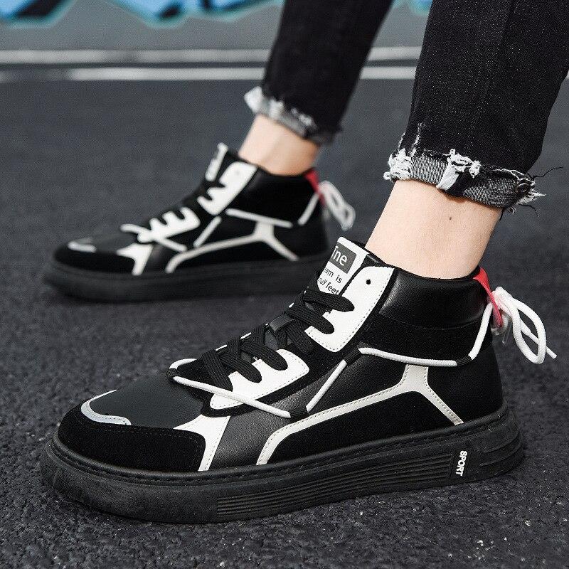 Sneaker da Uomo Mid-Top Sneaker Flyweaving Scarpe da Corsa Comode Scarpe Casual da Passeggio da Esterno da Uomo di Alta Qualità