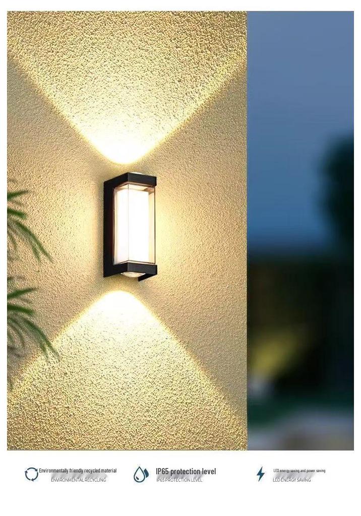 Waterproof LED Outdoor Wall Lamp - Super Bright for Hallway, Stairs, Courtyard, Balcony, Bathroom Entrance