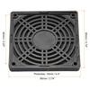 PATIKIL 92mm Fan Dust Filter, Ventilation Fan Filter, Grill Guard, with Screws, 4 Pieces, ABS Fan Protection, DIY, Black