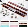 Acrylic Mahjong Stand 1/4Pcs American Rack with Pusher Non-slip Mah Jongg Tile Holder Easy Arrange & Pusher Bar Accessories for Home Party