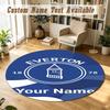 Round Rug Custom NameEverton FC Pattern Non Slip Carpet Home Floor Decor