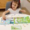 Children’s Educational Cartoon Book & Number Puzzle – Cognitive & Arithmetic Learning Toy