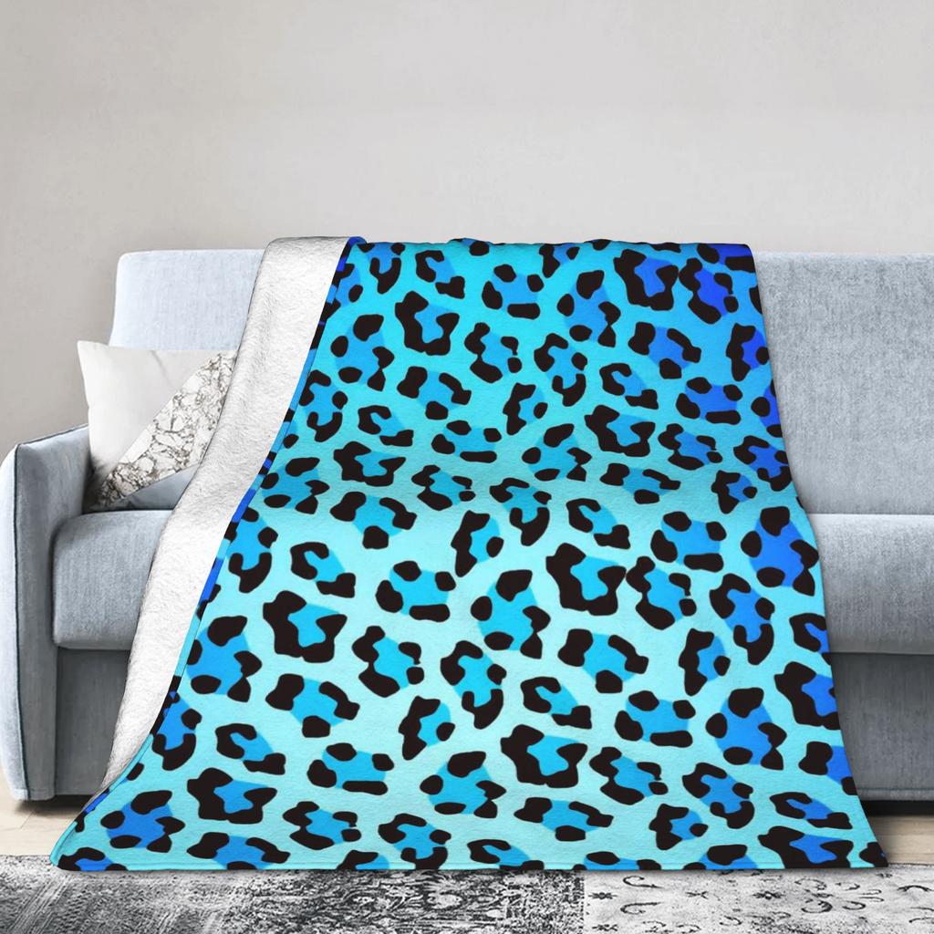Leopard Texture Blanket Quality Soft  Throw Blanket Autumn Girls Boys Couch Chair Fluffy Bedspread