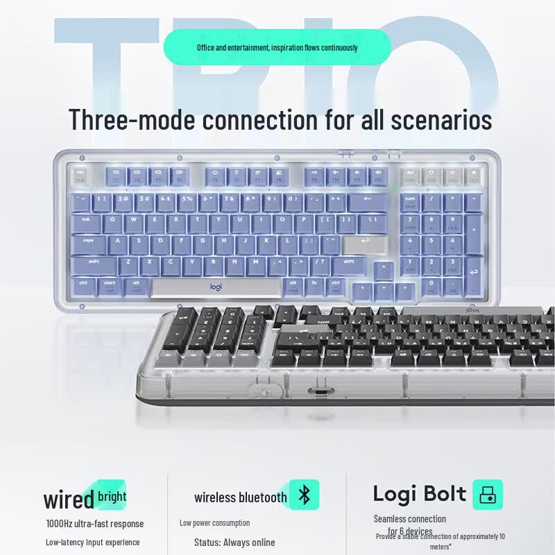 Logitech ALTO KEYS K98M Plus Custom Wireless Mechanical Keyboard