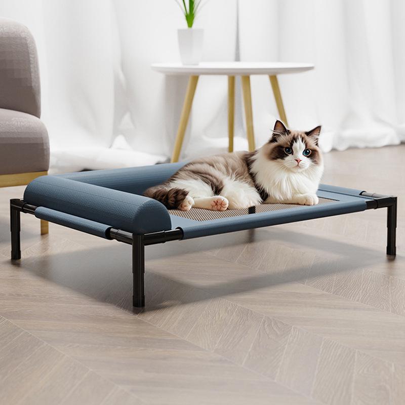 All-Season Washable Off-Ground Dog Bed for Small/Medium Pets - Moisture-Proof