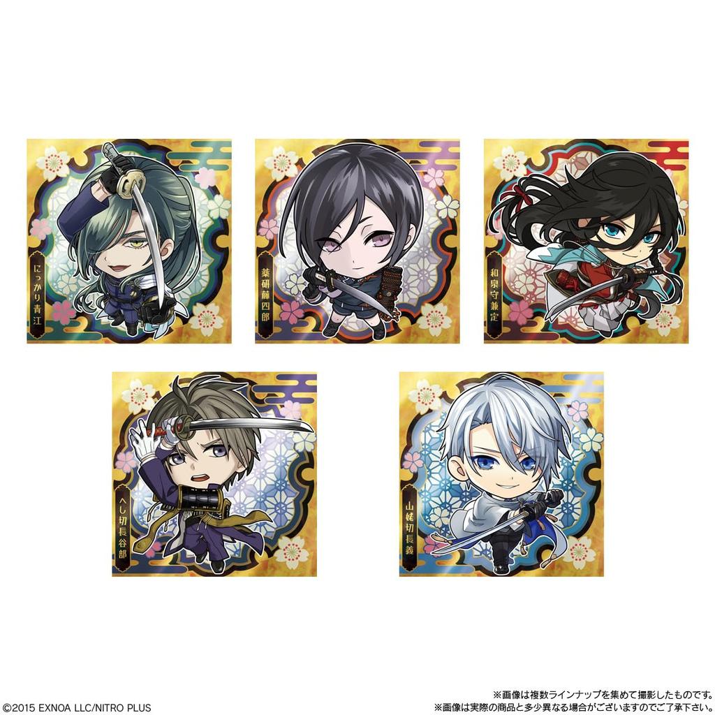 Bandai Formation Touken Ranbu ONLINE Seal Wafers 3 Wafers Baked Confectionery Toy Food