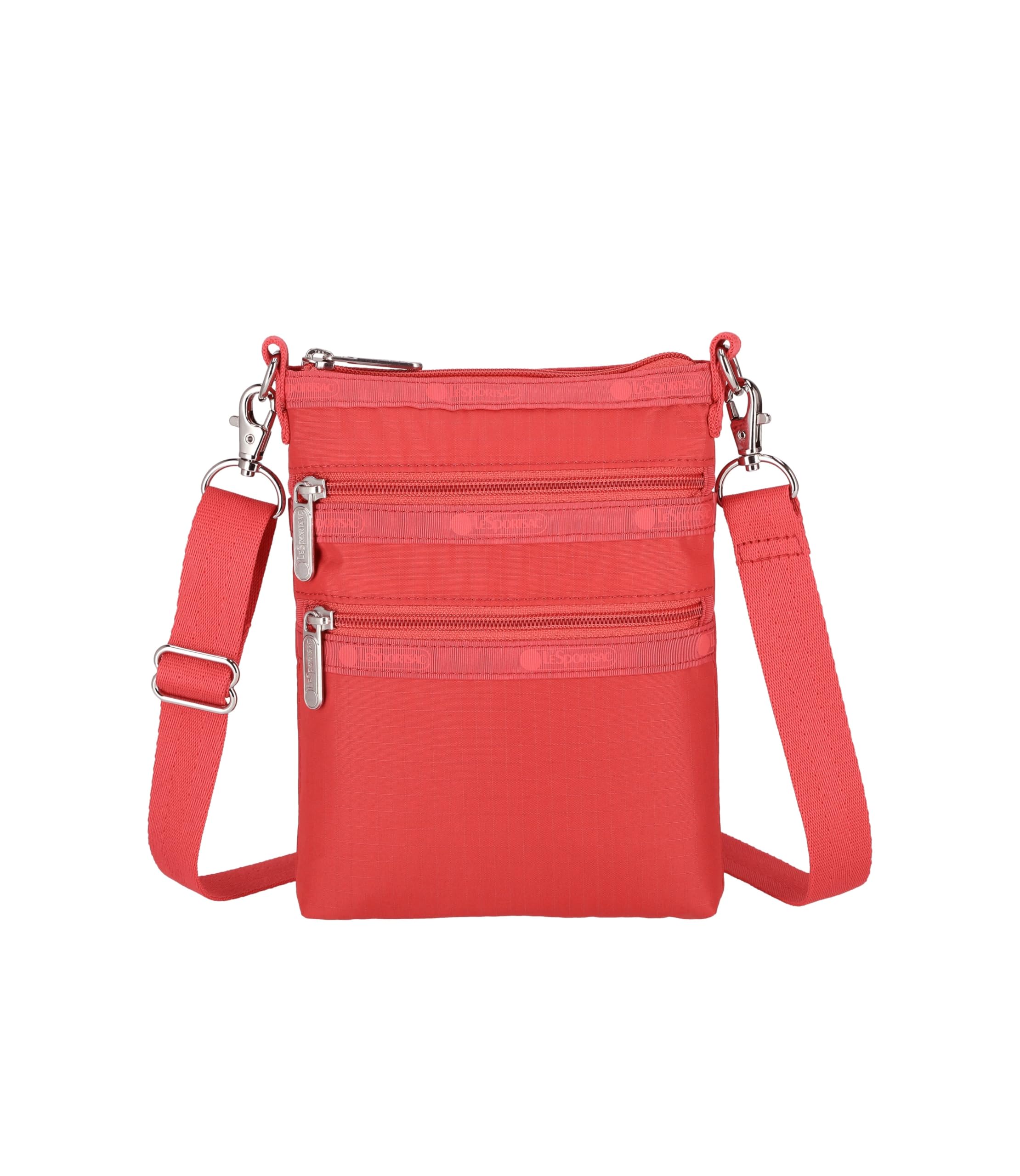 

Official Shoulder Bag 3 ZIP Rosy Red [LeSportsac] CROSSBODY/4007 Women s