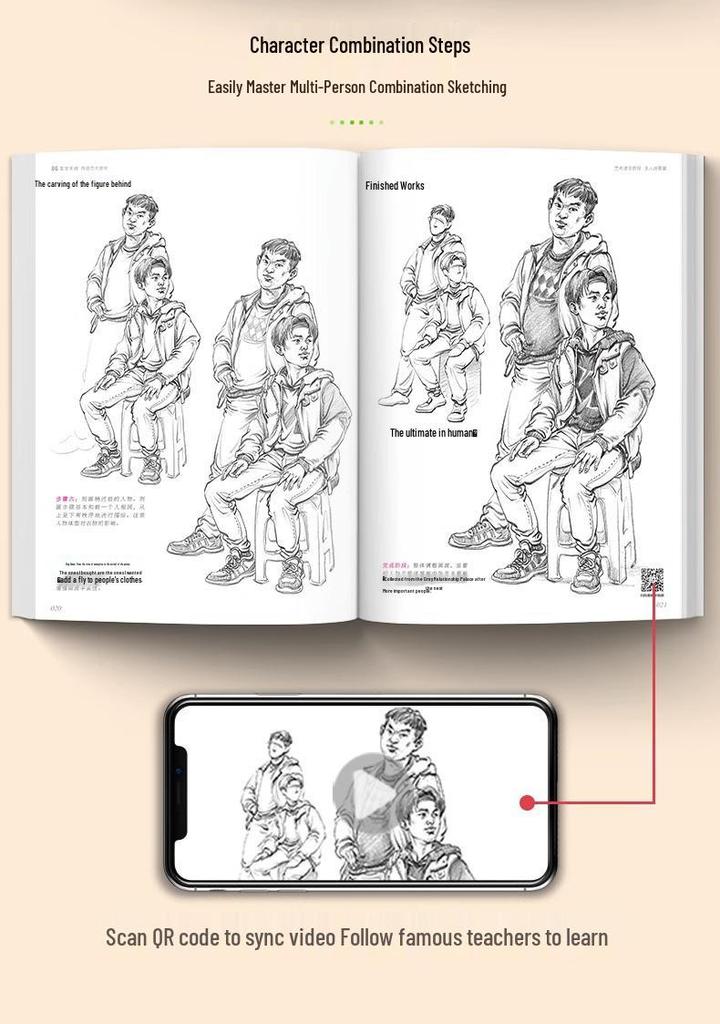 Video Sync: 3 Figurative Sketching Tutorials & Practice Books for Art Exams - Line Drawing & Human Anatomy