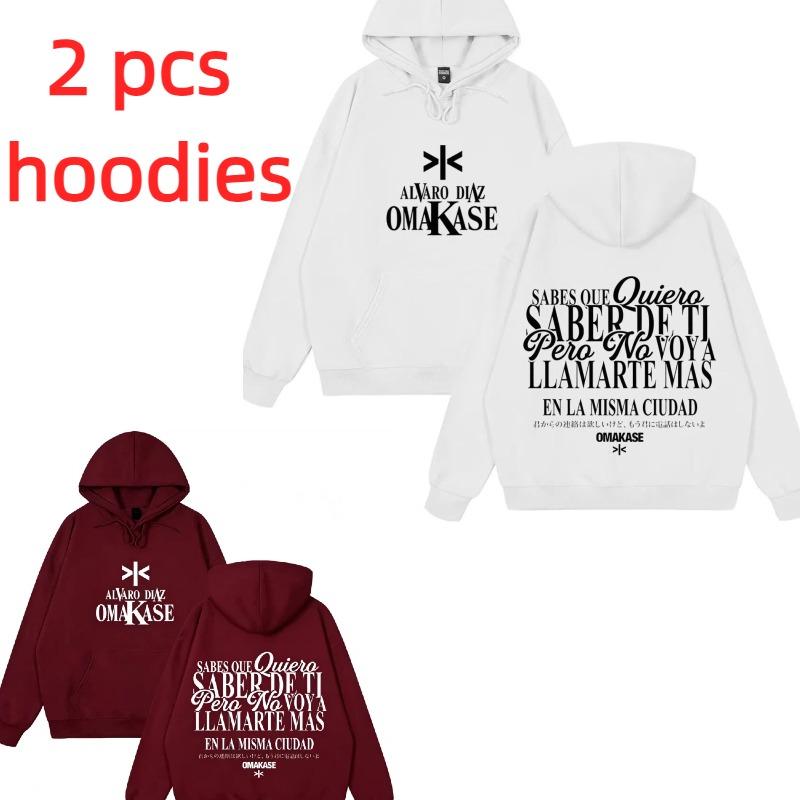 Autumn Fashion Men's Women's Hoodies Trend Letter Printing Unisex Fashion Pullover Long Sleeves Loose Casual Vintage Sweatshirts