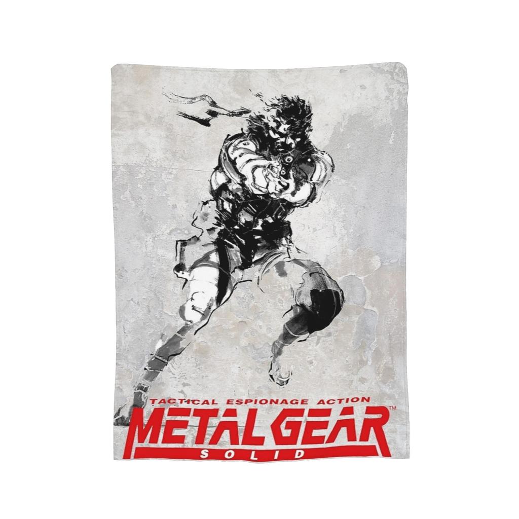 Metal Gear Solid Blanket Coral Fleece Plush Printed Multi-function Thin Throw Blankets for Bedding Bedroom Rug Piece