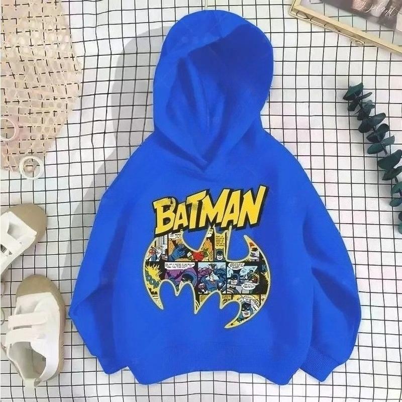 Batman Barnhuva, Tecknat Tryckta Pojk- och Flicktoppar, Bekväm och Mjuk Barnhuva