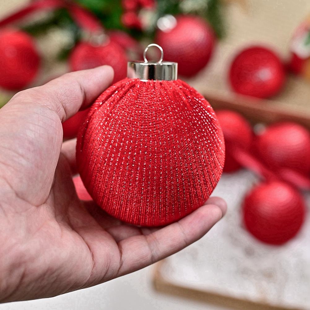 12pcs Velvet Christmas Balls Christamas Tree Pendant