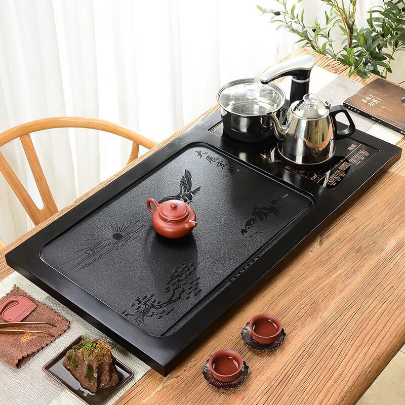Chaxun Automatic Black Gold Stone Integrated Tea Set