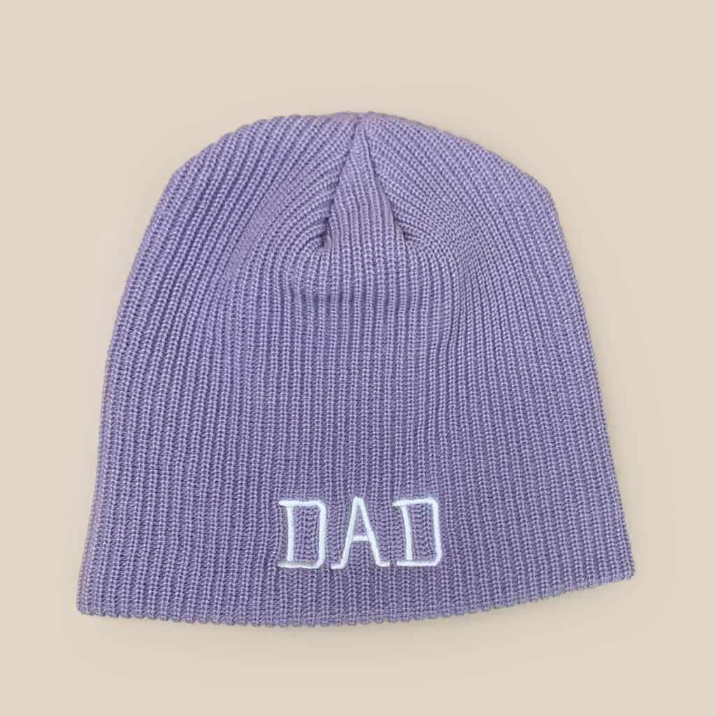Autumn and Winter Design Simple Parents Letter Embroidery Knitted Hat Men and Women Warm Personality Cold Hat Pullover Hat