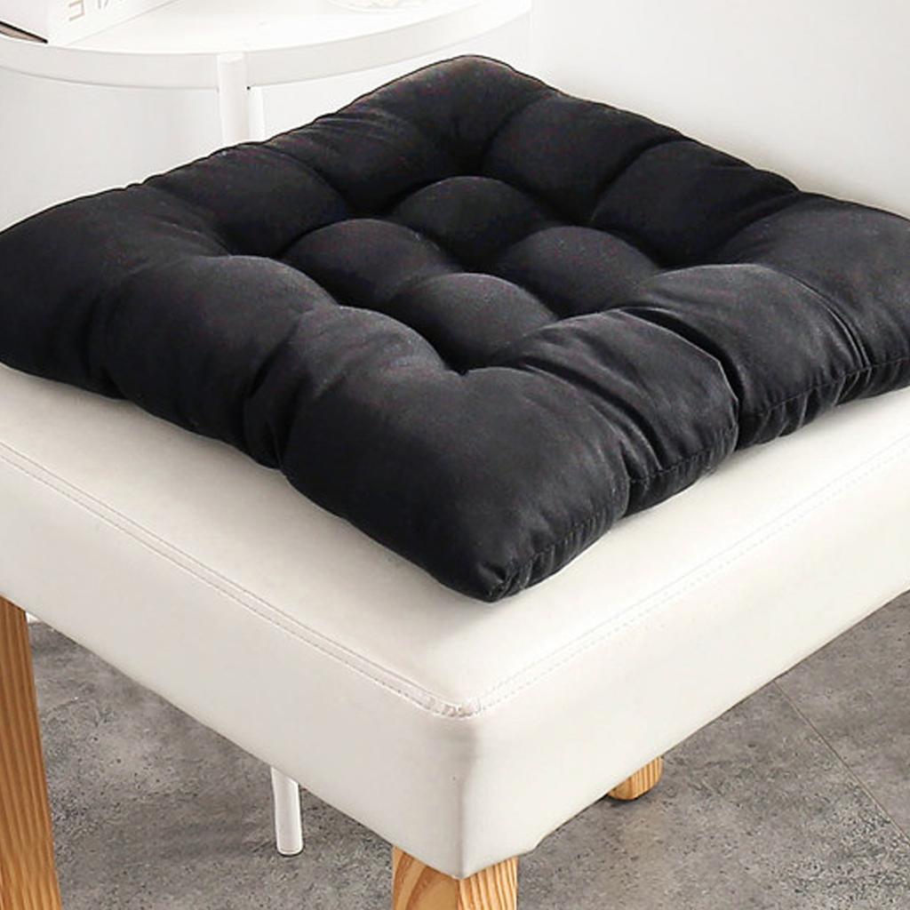 Thickened Dining Chair Seat Pad 46x46cm Slip Proof Chair Cushion for Kitchen Garden Office Patio Multi Color