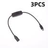 1/3Pcs USB-C To Type C Power Supply Cord 5V2A Short USB C Extension Cable With ON Off Switch For USB Fan LED Strips Desk Lamp