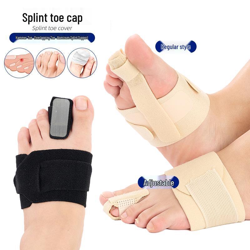 Adjustable Compression Bunion Toe Protector Sleeve with Aluminum Support Splint