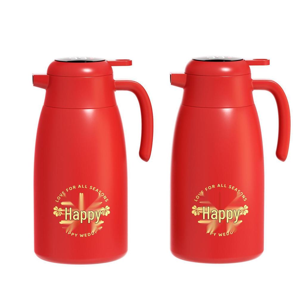 Pair of 316 Stainless Steel Wedding Thermos Flasks - Large Capacity Hot Water Bottles