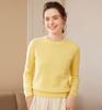 Women's Fashionable Slim Fit Round Neck Cashmere Sweater - Autumn/Winter Versatile Knit Base Layer