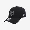 New Era New York Yankees Basic Outline Unstructured Ballcap Black 15216773