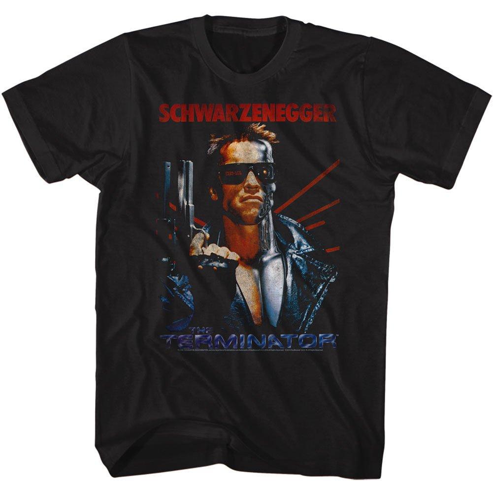 T-shirt Unisex Estiva Terminator con Stampa Retro Film d'Azione Sci-Fi Manica Corta Casual Streetwear Edizione Larga T-shirt