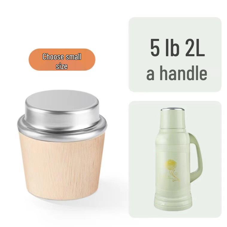 Universal Wooden Thermos Stopper Set for Water and Tea Bottles