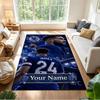 Chelsea Fc Football Player Customize Your Name Floor Rug Office Rug Perfect for Playrooms Living Rooms Dining Room Bedrooms Anti-slip Rug