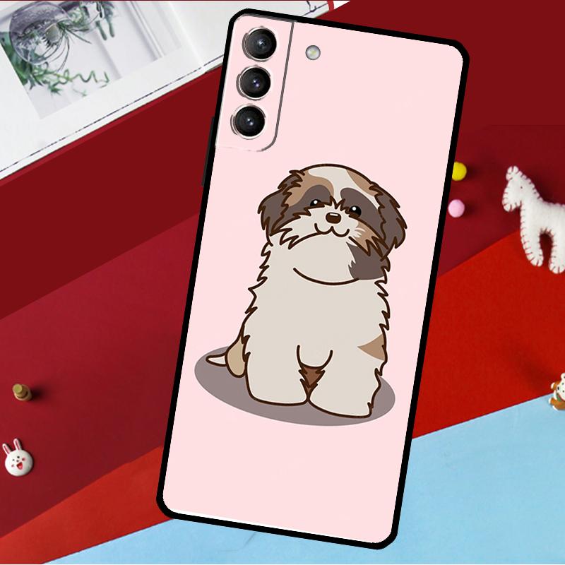 Cartoon Shih Tzu Dog Funda For Samsung Galaxy S26 S25 S24 S21 S22 S20 Ultra S9 S10 Plus S23 FE S25 FE Phone Case