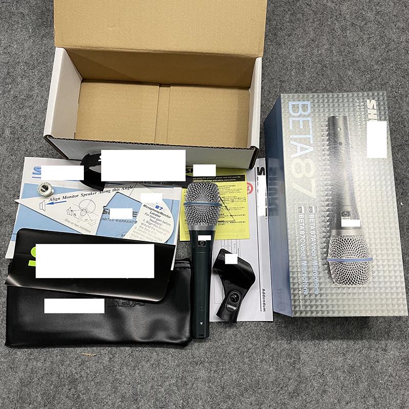 

Проводной микрофон высокого класса в стиле BETA87A серый