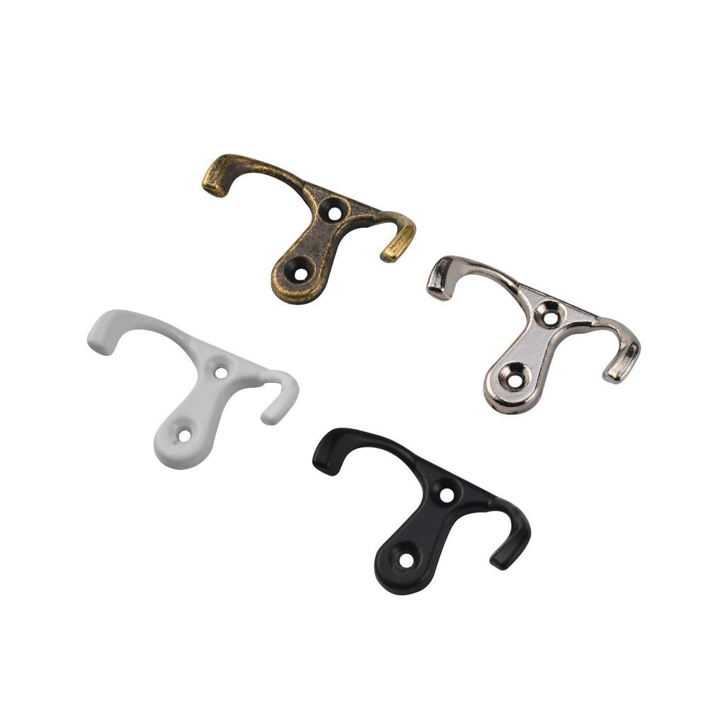 Modern Dual Hook for Wardrobes, Kitchens & Bathrooms – Wall Mounted Coat & Hat Hanger