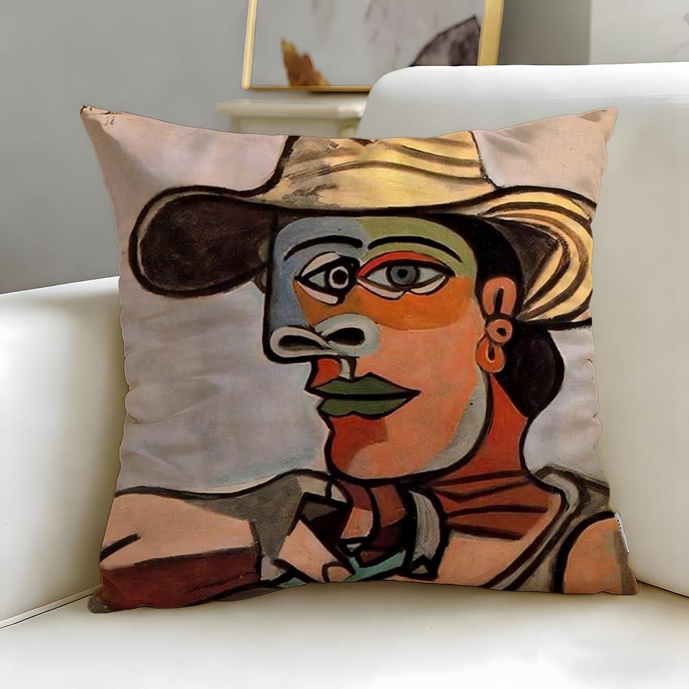 classic painter Picasso Cushion Cover Soft  EasyWash Pillow Case  Versatile for Couch Bed Travel and Office