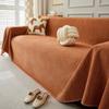Simple Universal Solid Color Chenille Sofa Cover For All Seasons Non Slip Durable Dustproof Furniture Cushion Home Decoration