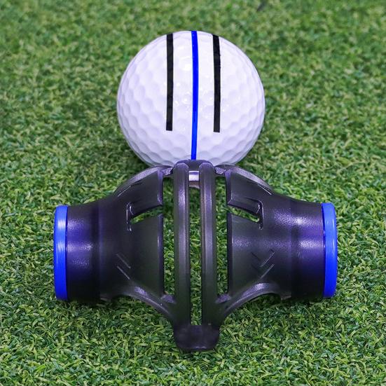 Golf Line Marker with Blue/Red Drawer 360-Degree Scribing Clip Professional Line Drawing Three-Piece Set Golf Putting Marking Liner Golf