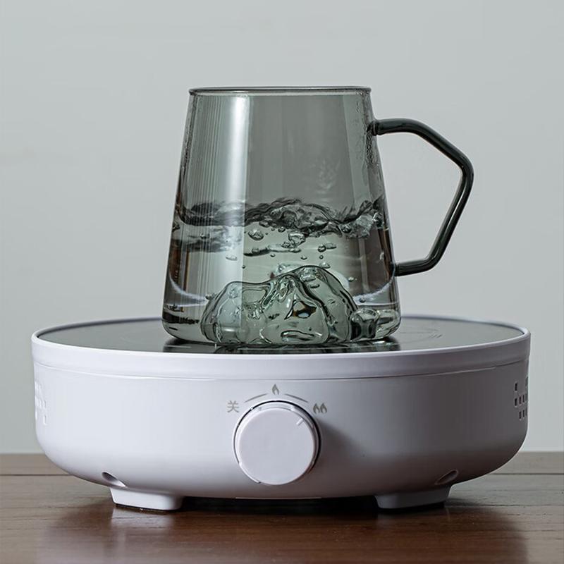 HeY LiLac 450ml Smoky Gray Heat-Resistant Borosilicate Glass Guanshan Cup - Light Tea Tasting Mug