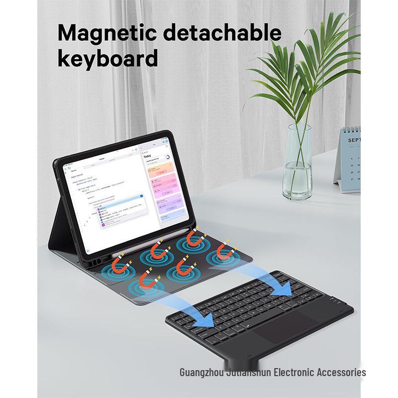 iPad Air M4 Tablet Bluetooth Keyboard Protective Case