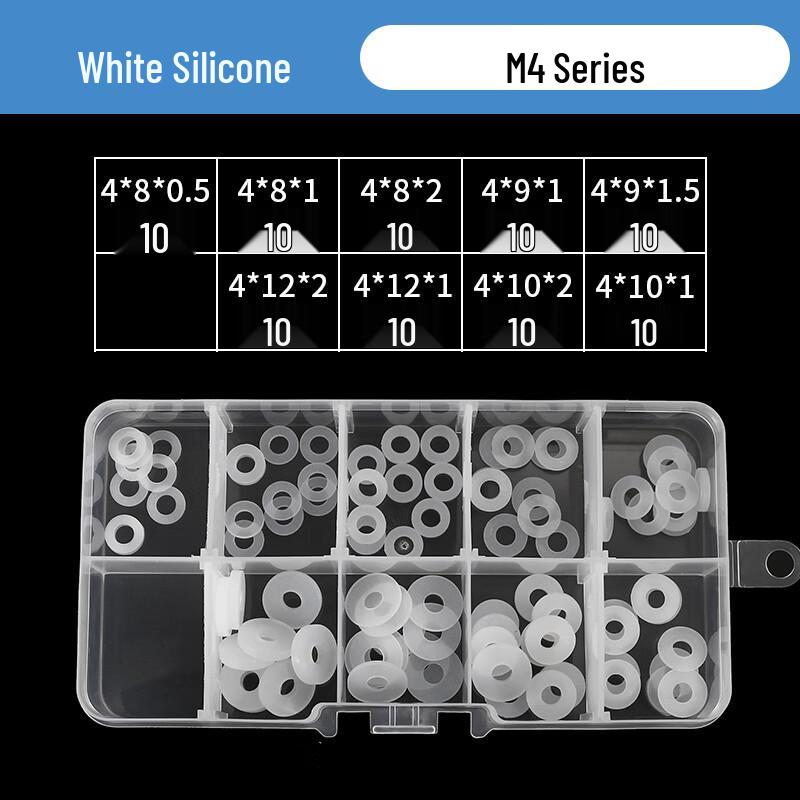 Белая силиконовая уплотнительная прокладка M4