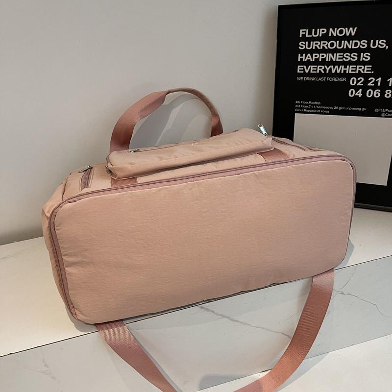 Dry And Wet Separate Gym Bag Large Capacity Travel Bag With Separate Shoe Bin Sports Bag Women's Portable Crossbody Bag