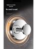 304 Stainless Steel Rotating Suction Cup Hook – Strong, No-Drill, Load-Bearing Hook for Kitchen, Bathroom, and Toilet.