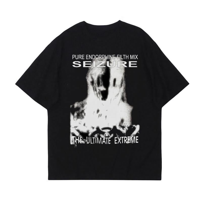 

Y2K Cotton Tshirt Harajuku Graphic Print Grunge Goth Punk ONeck Clothes Unique Summer Classic Minimalist Short Sleeve Tshirt 4XL