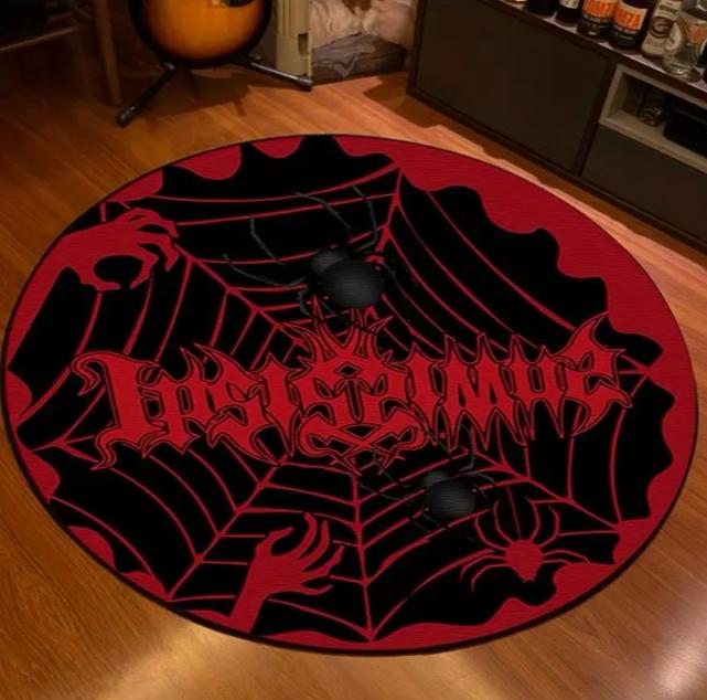 Party Party Living Room Carpet Bedroom Horror Round Eye Carpet Home Decoration Corridor Bathroom Anti Slip Comfortable Carpets