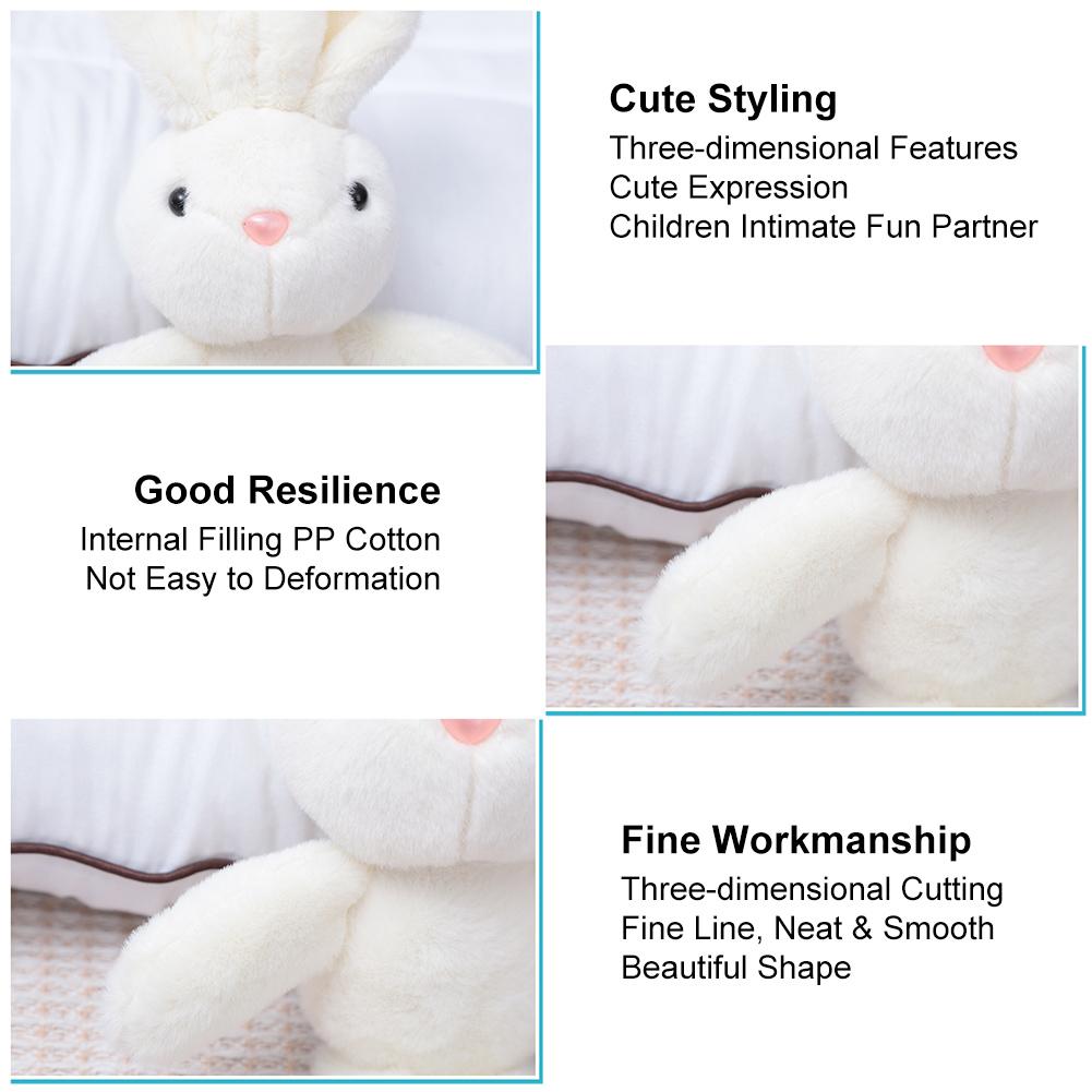 25cm Cute Rabbit Plush Toy Soft Stuffed Bunny Doll Sleeping Toy Girls Kids Baby Plush Birthday Gifts