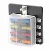 8-Way Water Proof Fuse Block with LED Indicator, Screw Nut Terminal Box for Car Boat Marine