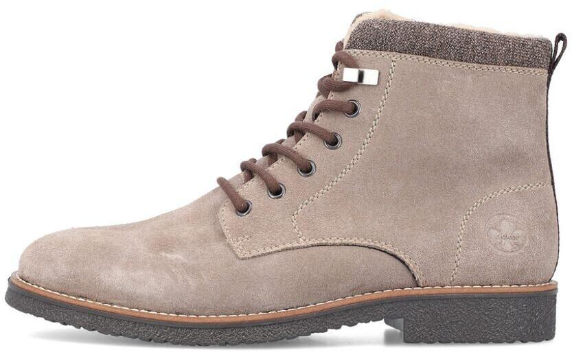 Rieker Boots with Lining 33670 Men's Lace-up Boots with Lining Beige Mud