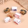 1/12 Dollhouse Paper Boxes Model Simulation Mini Supermarket Fruit Cardboard Boxes Dollhouse Supermarket Scene Decor Accessories