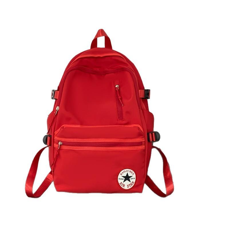 Schulrucksack neuer Ins-Stil einfacher Rucksack für Paare männliche und weibliche Schüler Rucksack mit großer Kapazität männlich und koreanische Version Trend lässiger Rucksack