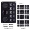 Marine Switch Panel Waterproof + Cigarette Lighter Socket + Dual