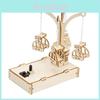Wooden Diy Science Experiment Toy Rotating Flying Chair Handmade Technology Invention