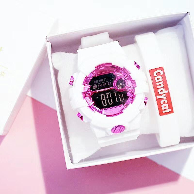 2019 Men's Trendy Waterproof Harajuku Style Matcha Green Sports Electronic Watch